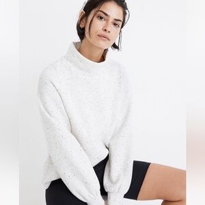 Madewell MWL Betterterry Relaxed Turtleneck Sweatshirt - Small